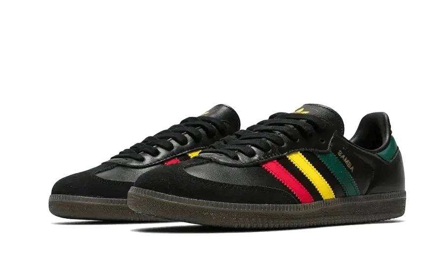 ADIDAS Samba OG Rasta Pack Black 4 ADIDAS Samba OG Rasta Pack Black – Image 2