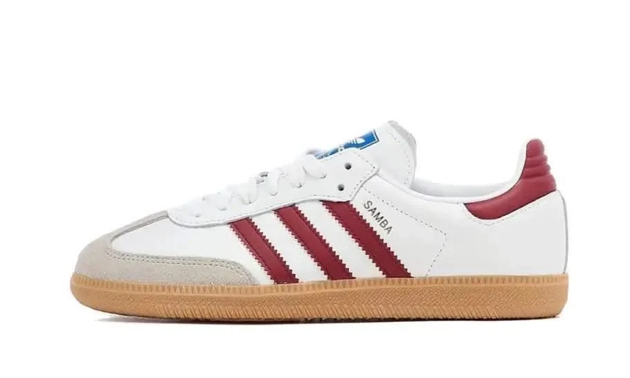 ADIDAS Samba OG White Burgundy Gum 3 ADIDAS Samba OG White Burgundy Gum