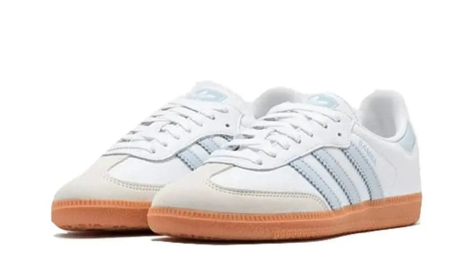 ADIDAS Samba OG White Halo Blue Gum 4 ADIDAS Samba OG White Halo Blue Gum – Image 2