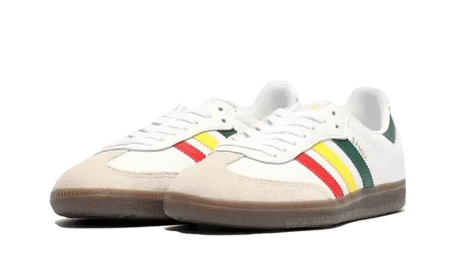 ADIDAS Samba OG White Rasta 4 ADIDAS Samba OG White Rasta – Image 2