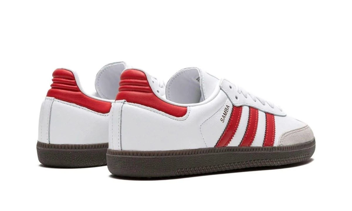 ADIDAS Samba OG White Red 5 ADIDAS Samba OG White Red – Image 3