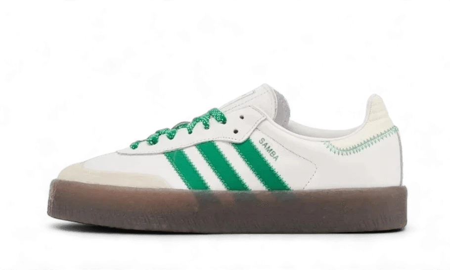 ADIDAS Sambae Cloud White Green 3 ADIDAS Sambae Cloud White Green