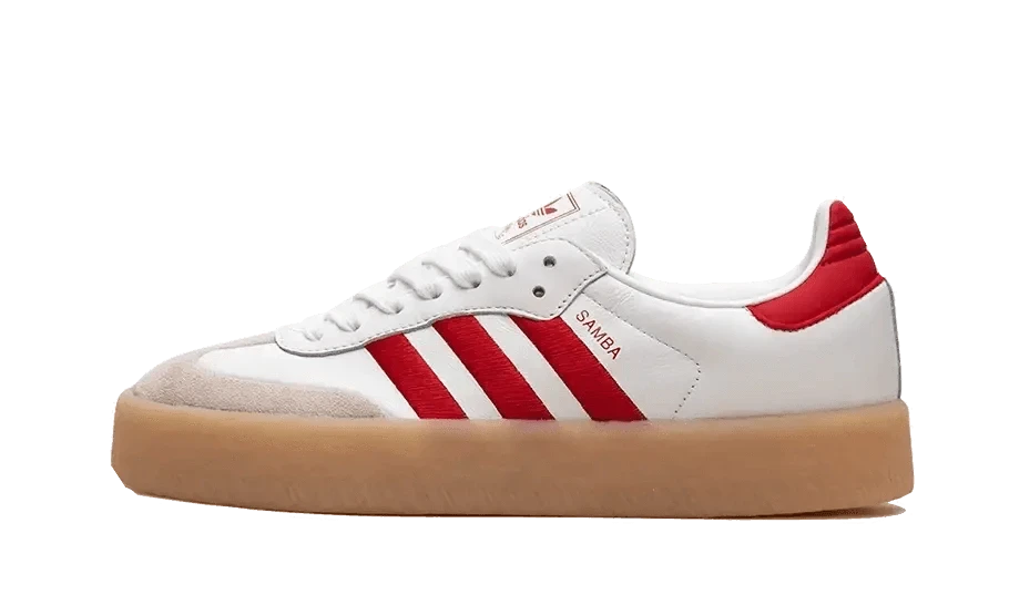 ADIDAS Sambae White Better Scarlet Gum 3 ADIDAS Sambae White Better Scarlet Gum