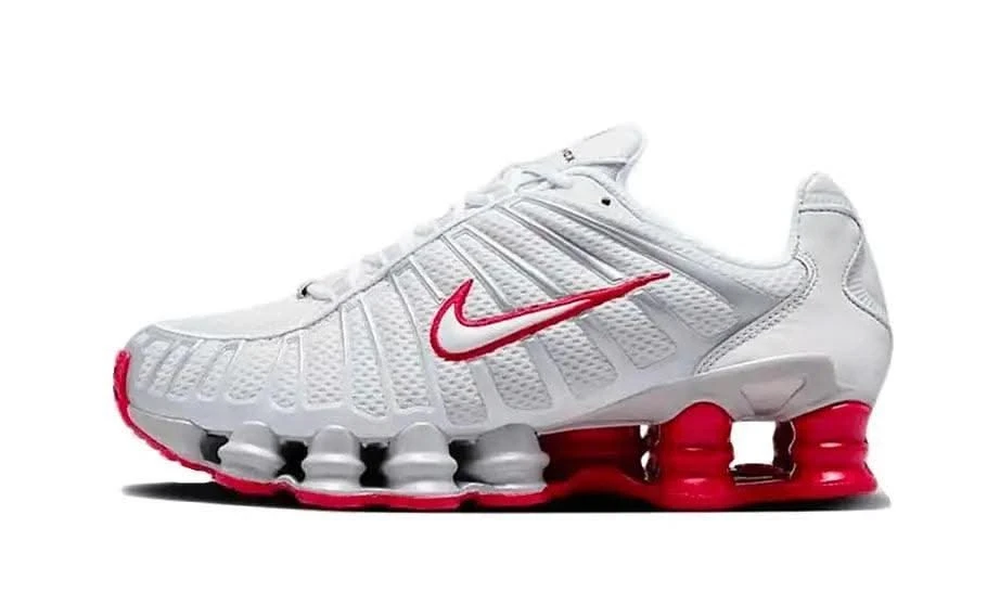 Nike Shox TL Platinum Tint Gym Red 3 Nike Shox TL Platinum Tint Gym Red