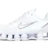 Nike Shox TL White Metallic Silver Max Orange -Chaussure Boutique shox tl white metallic silver max orange 489377