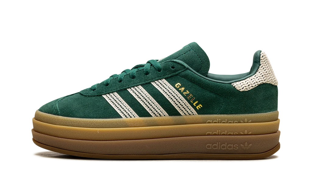 ADIDAS Gazelle Bold Collegiate Green White Gold 3 ADIDAS Gazelle Bold Collegiate Green White Gold