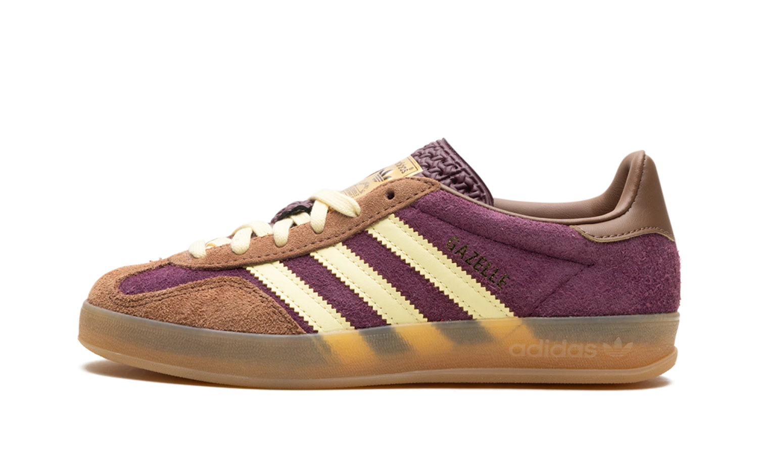 ADIDAS Gazelle Indoor Maroon Almost Yellow 3 ADIDAS Gazelle Indoor Maroon Almost Yellow